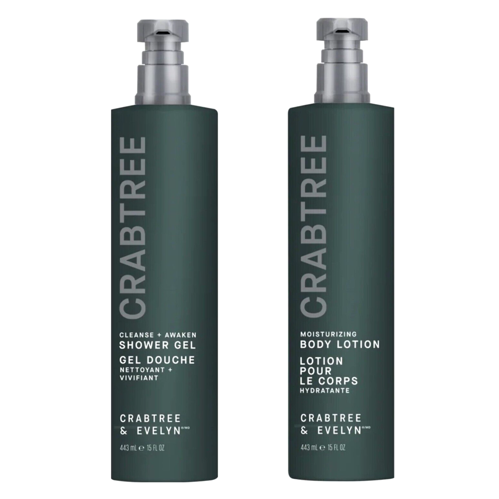 Crabtree & Evelyn Avocado online Olive & Basil Duo Gift Set Body Lotion Shower Gel NEW