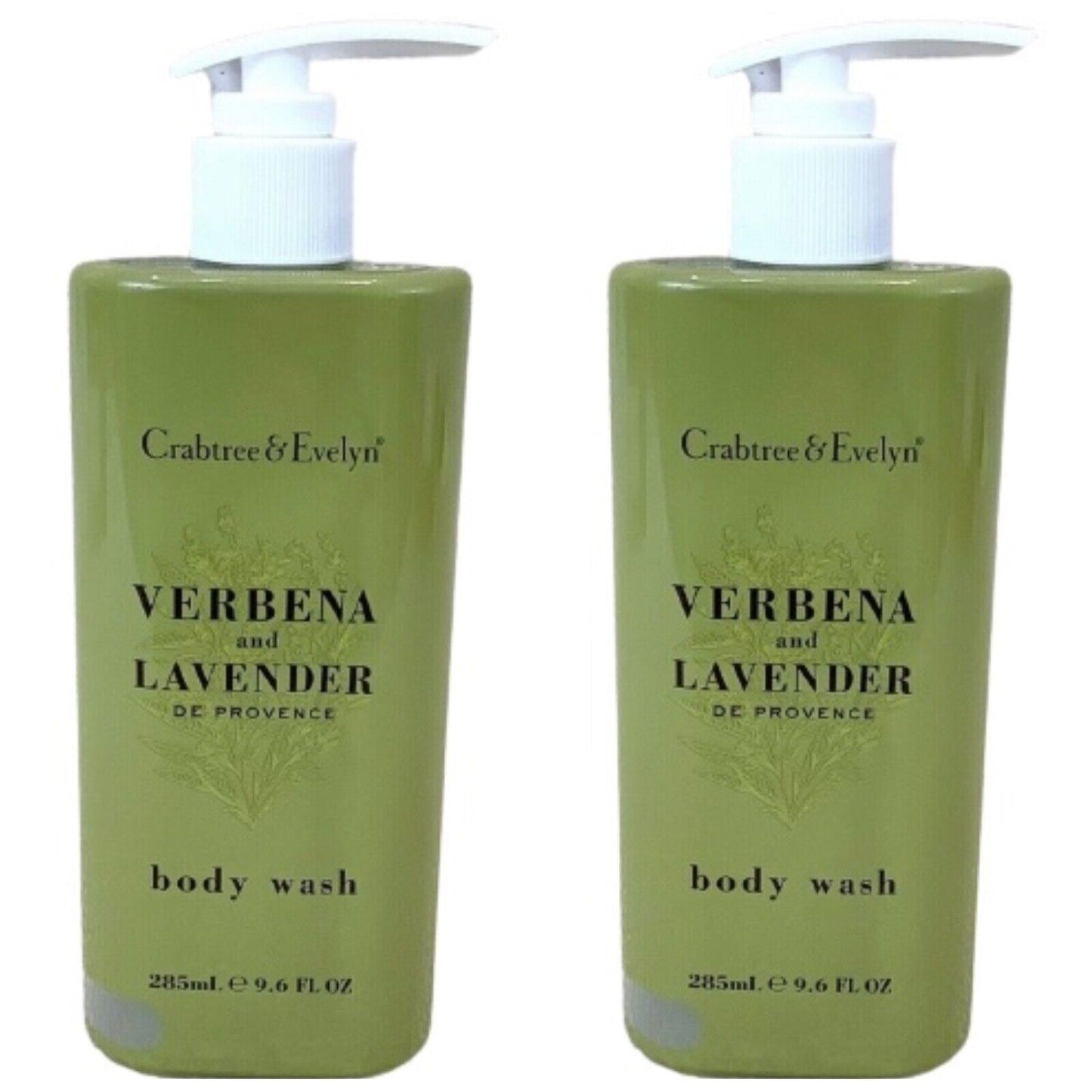 Crabtree & Evelyn Verbena Lavender Body Wash Bundle (285ml each)