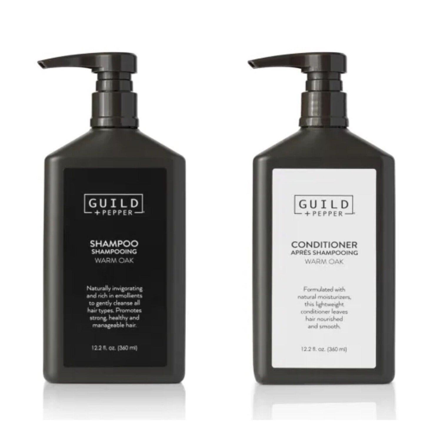 Guild + Pepper Warm Oak Shampoo & Conditioner Bundle (360ml each)