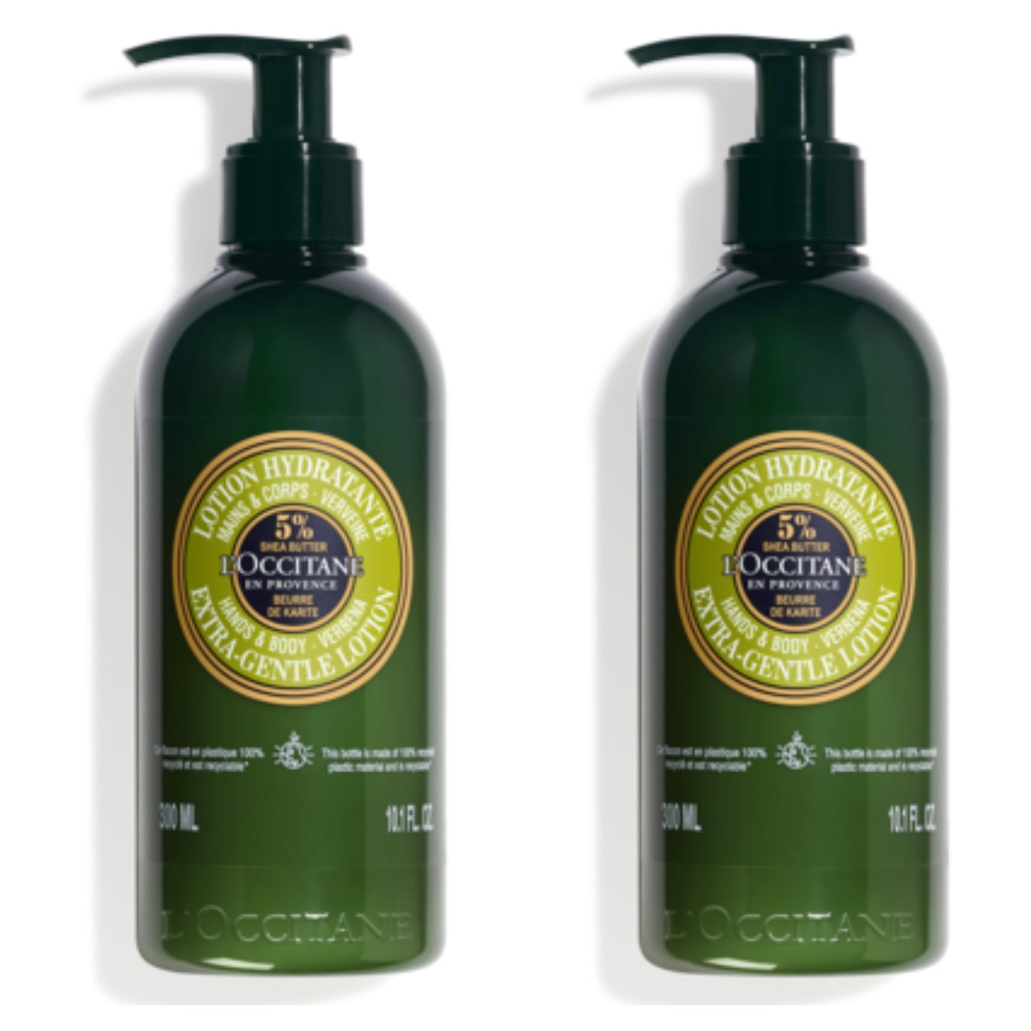 L'Occitane Verbena Extra Gentle Hand & Body Lotion (Set of 2; 300ml each)