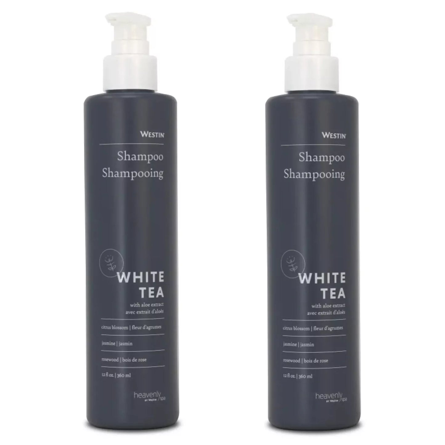 Westin White Tea Shampoo with Aloe 12oz Set of 2 New