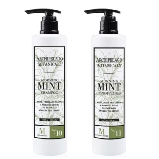 Archipelago Botanicals Mint Shampoo & Conditioner 10oz New