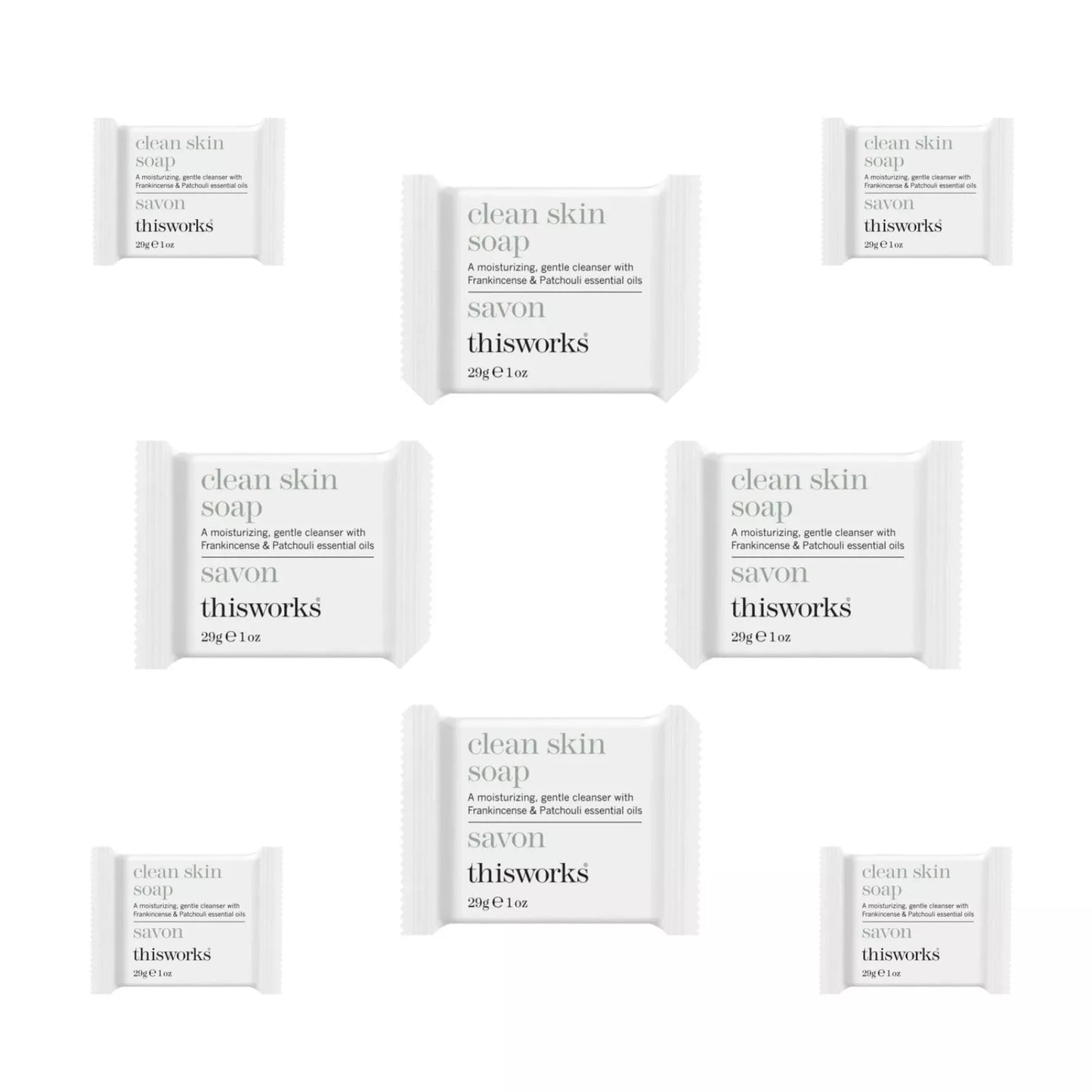 Marriott ThisWorks Clean Skin Soap 1oz Set of 8 New