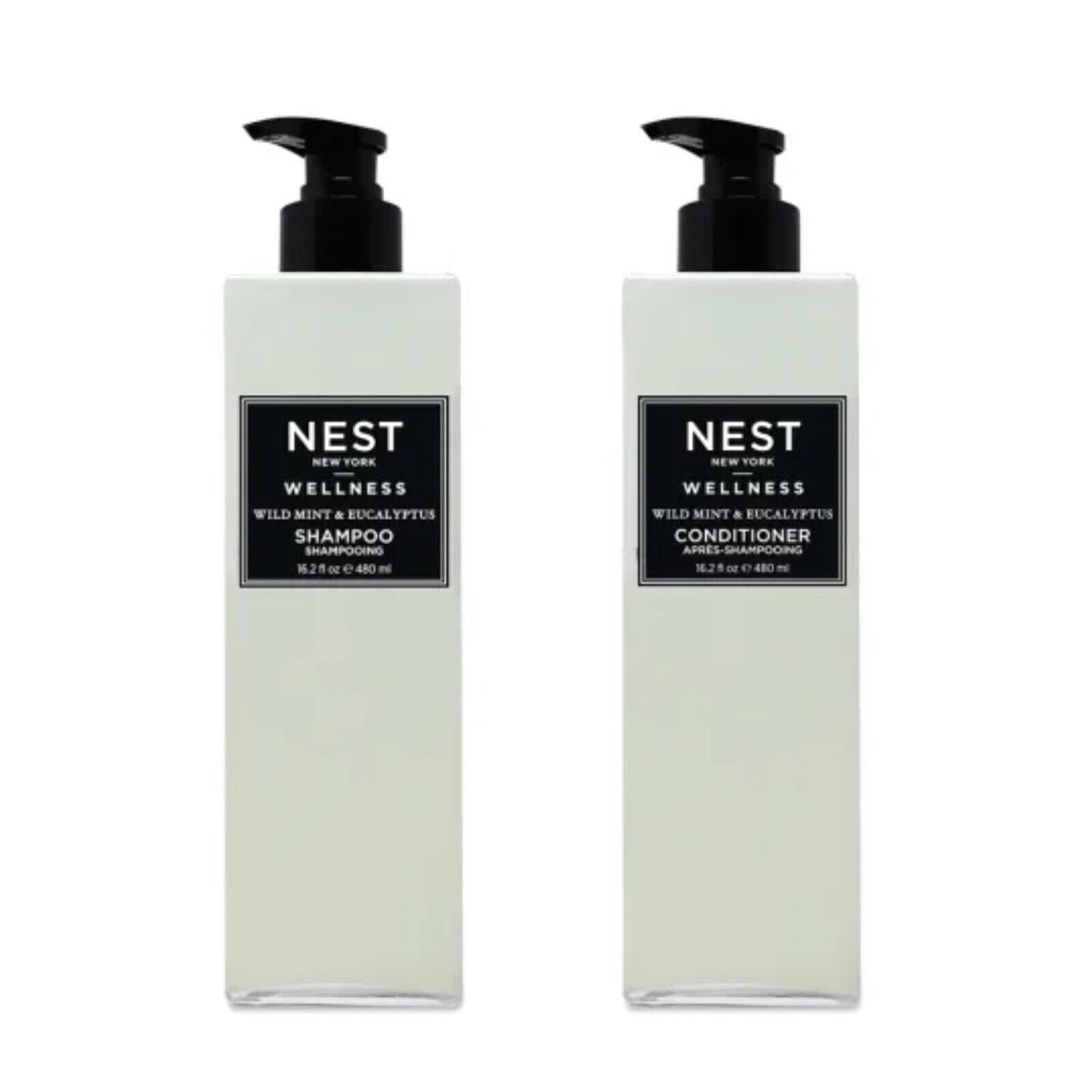 Nest Wild Mint & Eucalyptus Shampoo & Conditioner Bundle (16oz each)