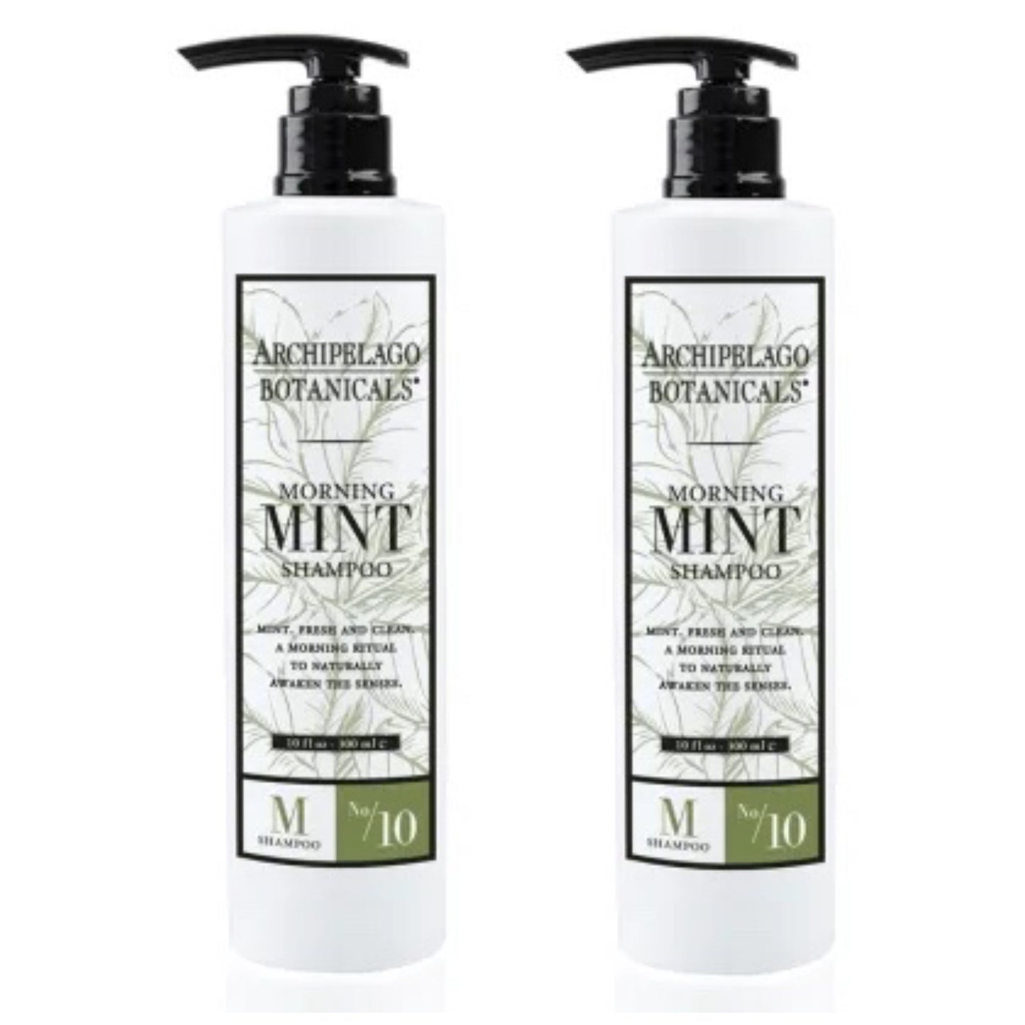 Archipelago Mint Shampoo Bundle (295ml each)